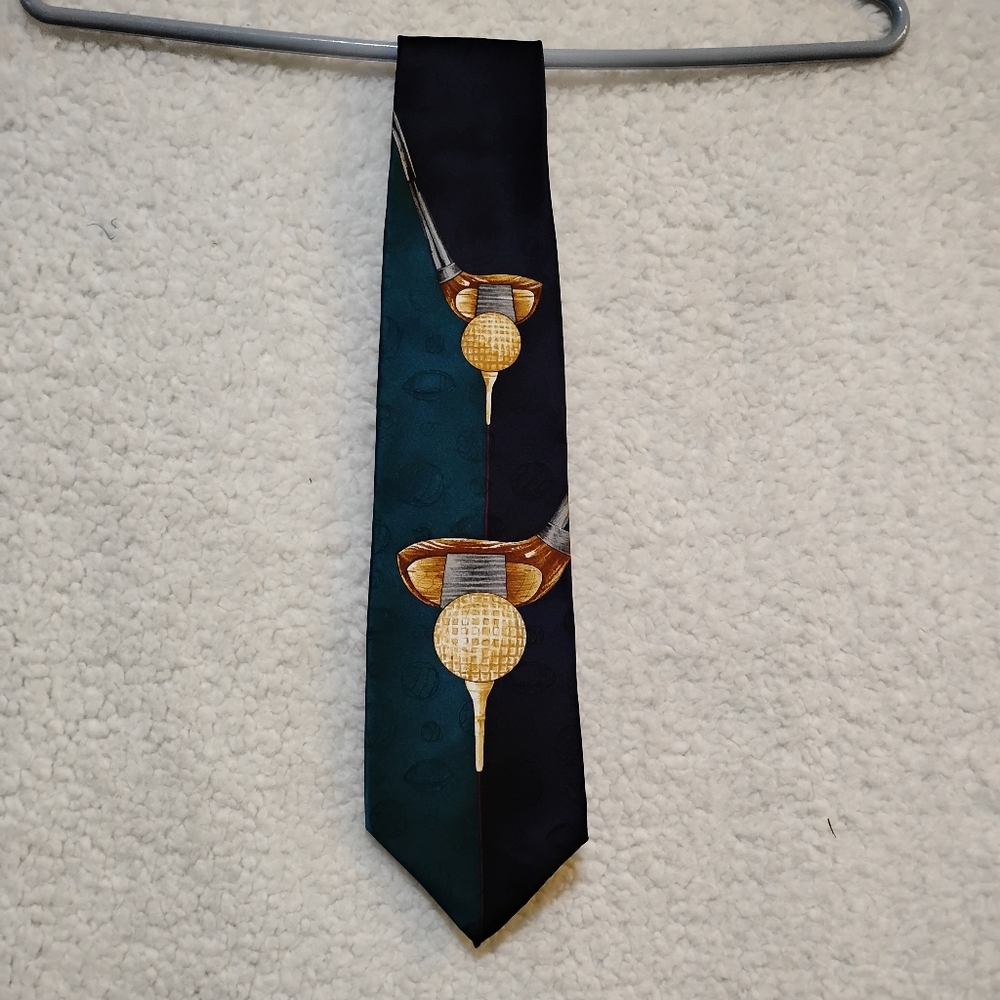 Evan Picone Silk Golf Themed Tie
